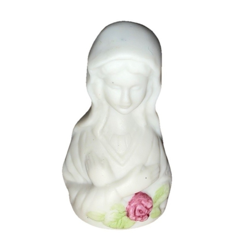 THIMBLE‎ VINTAGE BISQUE ENESCO  1985 MOTHER MARY
